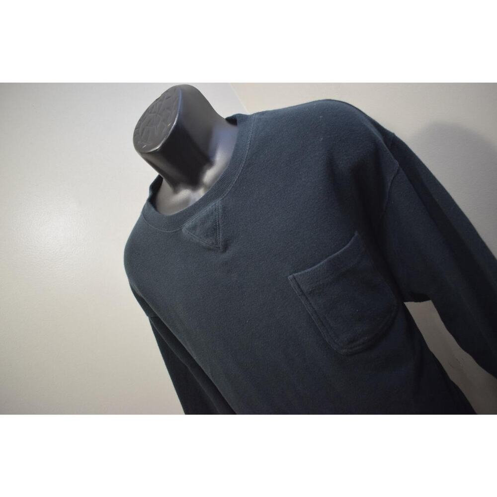 Duluth Trading Co. Pullover Sweater Black Cotton Stretch Front Pocket Mens Sz XL